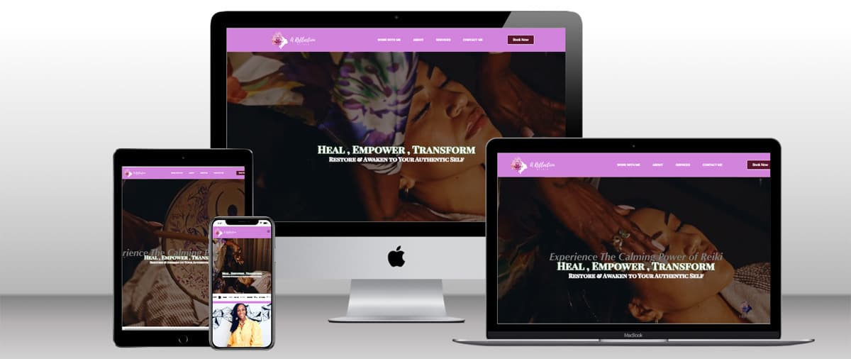 A website for A Reflection Within.