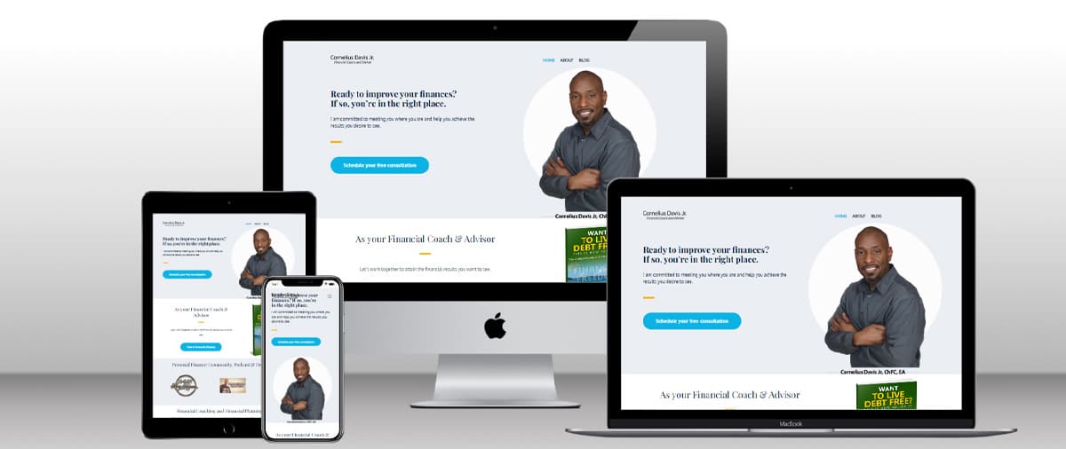 A website for CorneliusDavisJr financial coaching.