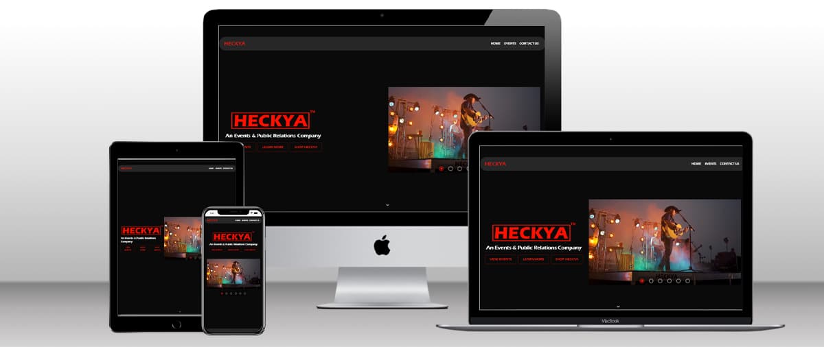 Heckya creative agency website.
