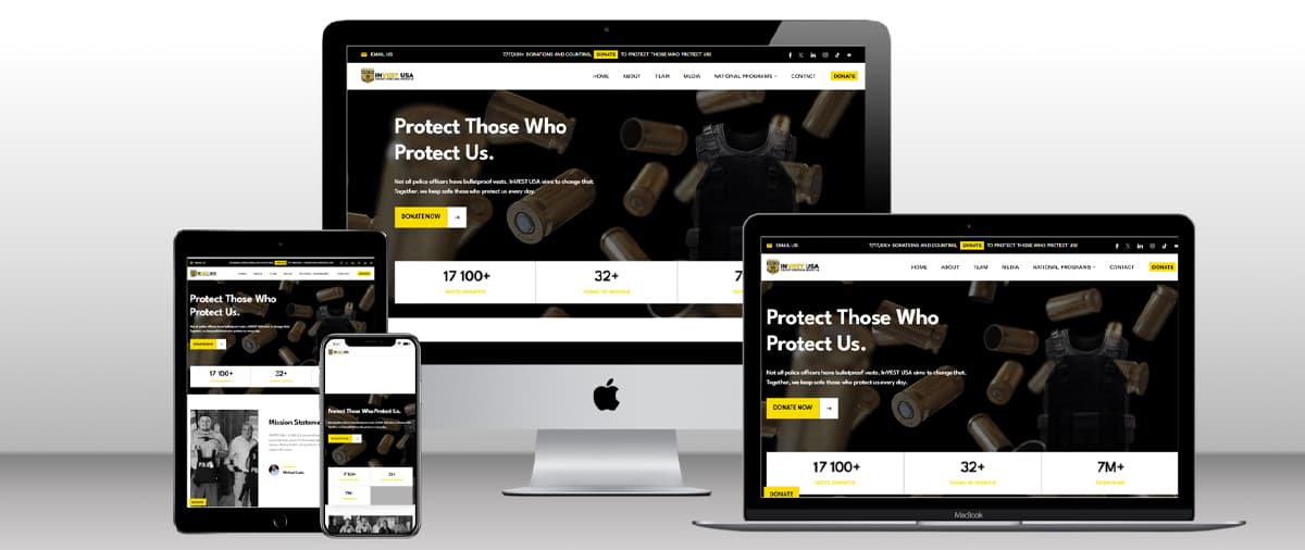 A website for InVEST USA.