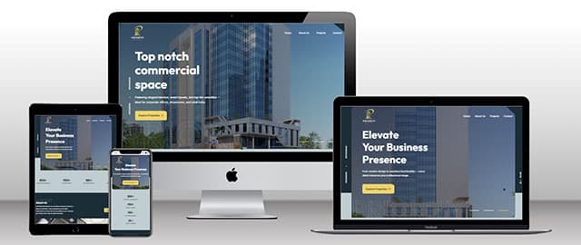 A website for Priority Real Estate Ltd.